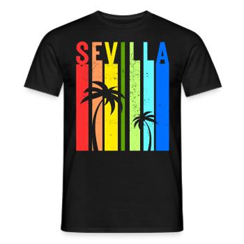 Seville Andalusia Spain Holiday Idea - Men's T-Shirt - black - Front - AI Model Male 178 light (178cm)