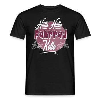 Hätte Hätte Fahrrad Kette - Männer T-Shirt - Schwarz - Vorne - AI Model Male 178 light (178cm)