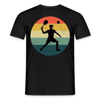 Men's Racquetball Women's Pickleball Pickleball Pickleball - Men's T-Shirt - black - Front - AI Model Male 178 light (178cm)