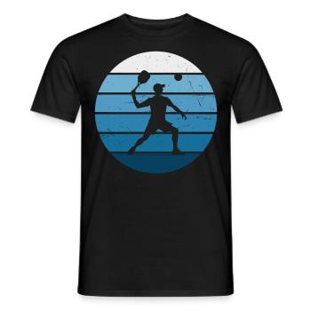 Racquetball Pickleball Men's Pickleball - Men's T-Shirt - black - Front - AI Model Male 178 light (178cm)