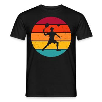 Women's Pickleball Racquetball Play Racquetball - Men's T-Shirt - black - Front - AI Model Male 178 light (178cm)