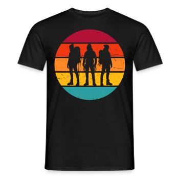 Bouldern Climbing Bouldering Klettern Herren - Männer T-Shirt - Schwarz - Vorne - AI Model Male 178 light (178cm)