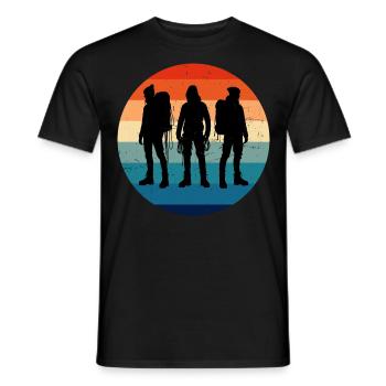 Bouldering Climber Boulder Climber Men - Men's T-Shirt - black - Front - AI Model Male 178 light (178cm)