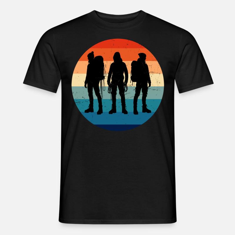 Bouldering Climber Boulder Climber Men - Men's T-Shirt - black