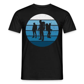 Boulder Climber Bouldering Women Men - Men's T-Shirt - black - Front - AI Model Male 178 light (178cm)