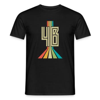 4b Mouvement Féminisme Style Rétro Force Femmes - T-shirt homme - noir - Devant - AI Model Male 178 light (178cm)