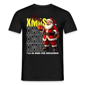 Noël Joyeux Noël Saint-Nicolas - T-shirt homme - noir - Devant - AI Model Male 178 light (178cm)