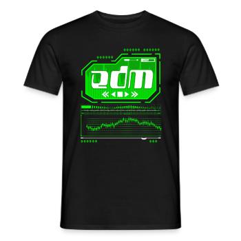 EDM Trance Electronic Dance Music Rave - Men's T-Shirt - black - Front - AI Model Male 178 light (178cm)