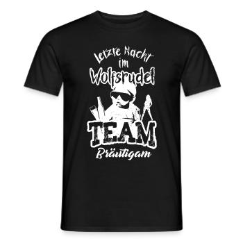 Junggesellenabschied JGA Männer Team Bräutigam - Männer T-Shirt - Schwarz - Vorne - AI Model Male 178 light (178cm)