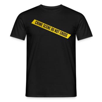 Police de la scène du crime - T-shirt homme - noir - Devant - AI Model Male 178 light (178cm)