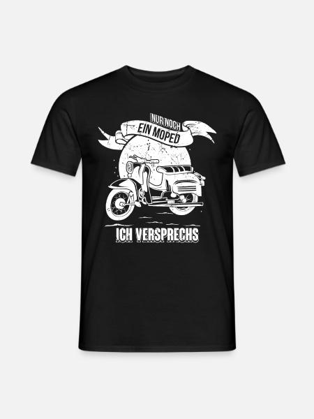 Moped fahren Ostalgie Schwalbe Simson Suhl - Männer T-Shirt - Schwarz
