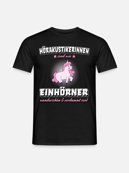 Hörakustikerin Hörakustik Hörakustiker Hörgerät - Männer T-Shirt - Schwarz