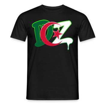 DZ Algerien - Männer T-Shirt - Schwarz - Vorne - AI Model Male 178 light (178cm)