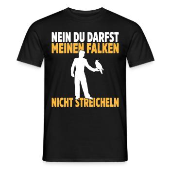 Falknerei Geschenkidee Falkner Beizjagd Greifvogel - Männer T-Shirt - Schwarz - Vorne - AI Model Male 178 light (178cm)