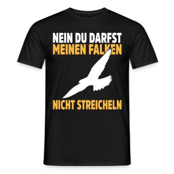 Falknerei Geschenkidee Falkner Beizjagd Greifvogel - Männer T-Shirt - Schwarz - Vorne - AI Model Male 178 light (178cm)