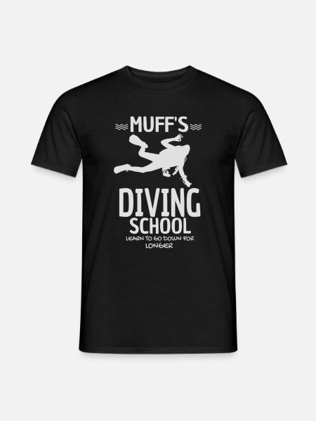 Muff's diving school - Men's T-Shirt - black