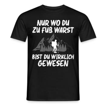 Wandern Geschenk Für Wanderer Berge Trekking - Männer T-Shirt - Schwarz - Vorne - AI Model Male 178 light (178cm)