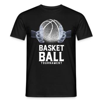 Basket ball tournament - T-shirt homme - noir - Devant - AI Model Male 178 light (178cm)
