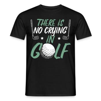 There Is No Crying In Golf - Men's T-Shirt - black - Front - AI Model Male 178 light (178cm)