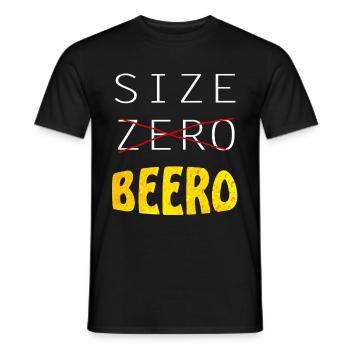 lustiger Bierspruch, Beer, Bier, Size Biero - Männer T-Shirt - Schwarz - Vorne - AI Model Male 178 light (178cm)