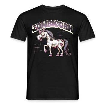 Licorne zombie zombie - T-shirt homme - noir - Devant - AI Model Male 178 light (178cm)