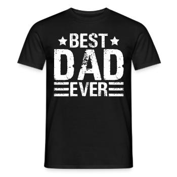 Best Dad Father Daddy Husband Father´s Day - Men's T-Shirt - black - Front - AI Model Male 178 light (178cm)