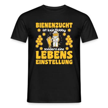 Beekeeper Bee Design for Beekeepers - Men's T-Shirt - black - Front - AI Model Male 178 light (178cm)