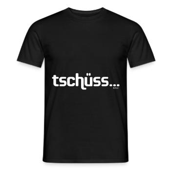 Au revoir jusqu'à jamais! - Au revoir ... jamais! disant - T-shirt homme - noir - Devant - AI Model Male 178 light (178cm)