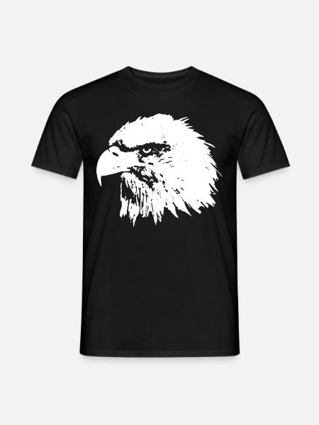 2reborn Adler Falcon Eagle Falke Airfighter Navy A - Männer T-Shirt - Schwarz