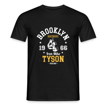 Iron Mike Tyson - T-shirt homme - noir - Devant - AI Model Male 178 light (178cm)