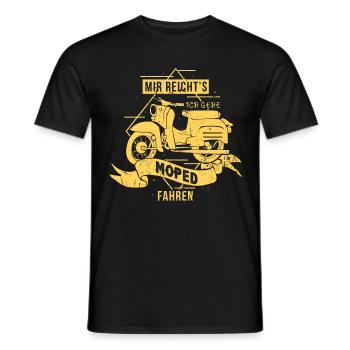 Schwalbe Simson Suhl - gehe moped fahren - Männer T-Shirt - Schwarz - Vorne - AI Model Male 178 light (178cm)