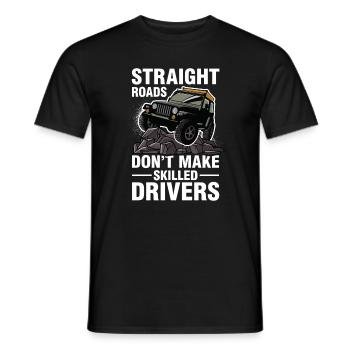 Geländewagen Jeep Offroad Geschenk - Männer T-Shirt - Schwarz - Vorne - AI Model Male 178 light (178cm)