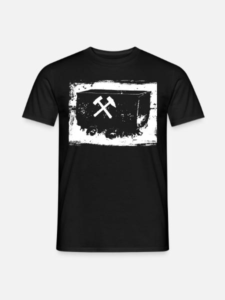 Bergbau Bergmann Lore Ruhrgebiet - Männer T-Shirt - Schwarz