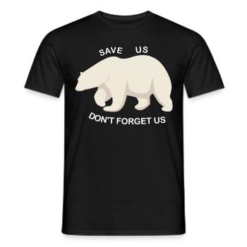 Eisbären retten - Männer T-Shirt - Schwarz - Vorne - AI Model Male 178 light (178cm)
