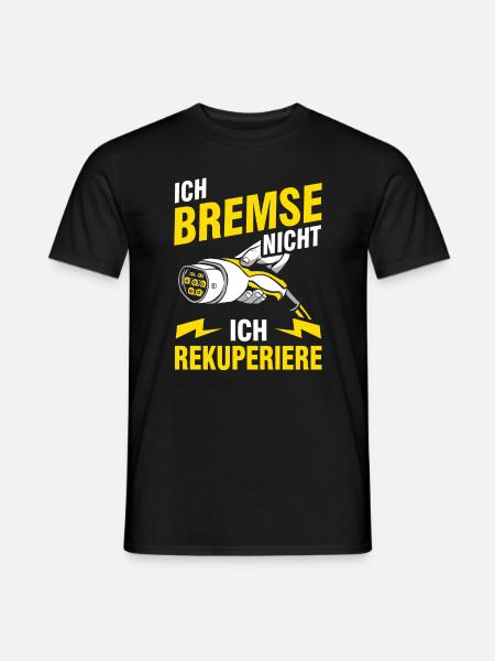 Elektroauto E-Auto Elektrofahrzeug - Männer T-Shirt - Schwarz