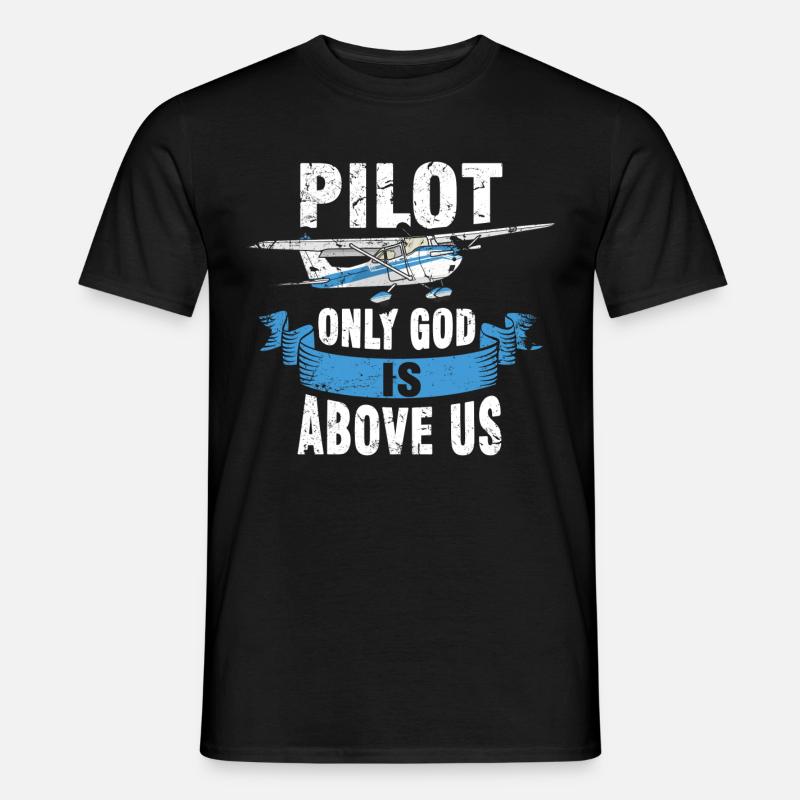 Propeller Aircraft Pilot Pilot - Men’s T-shirt - black