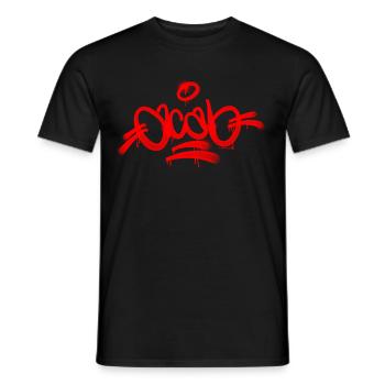 Acab Graffiti Jour Rouge - T-shirt homme - noir - Devant - AI Model Male 178 light (178cm)