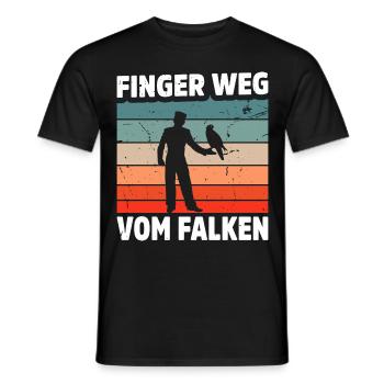 Falknerei Geschenkidee Falkner Beizjagd Greifvogel - Männer T-Shirt - Schwarz - Vorne - AI Model Male 178 light (178cm)