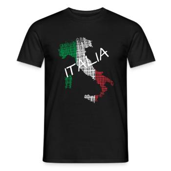 Italia italia - Männer T-Shirt - Schwarz - Vorne - AI Model Male 178 light (178cm)