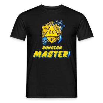 D20 Aventures JDR Maître du Jeu - T-shirt homme - noir - Devant - AI Model Male 178 light (178cm)
