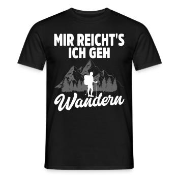 Wandern Geschenk Für Wanderer Berge Trekking - Männer T-Shirt - Schwarz - Vorne - AI Model Male 178 light (178cm)