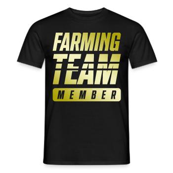 Farming Team - Männer T-Shirt - Schwarz - Vorne - AI Model Male 178 light (178cm)