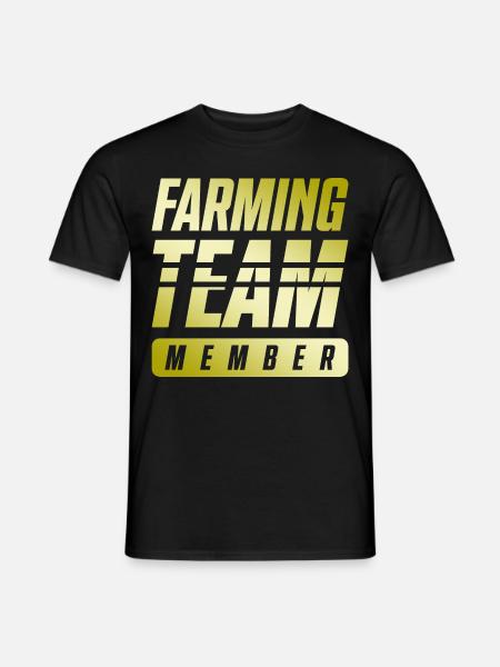Farming Team - Männer T-Shirt - Schwarz