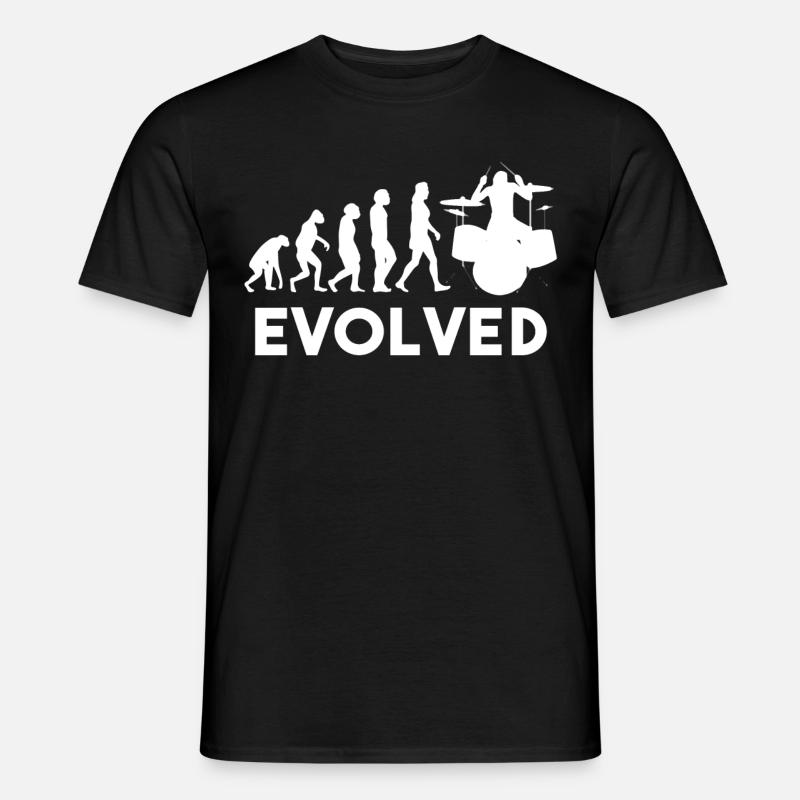 Drummer Drums Evolution - Men's T-Shirt - black