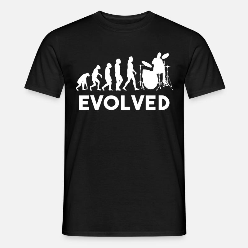 Drummer Drums Evolution - Men's T-Shirt - black