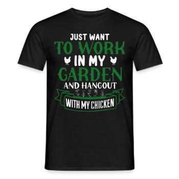 Jardiniers amateurs, jardiniers de fruits et légumes - T-shirt homme - noir - Devant - AI Model Male 178 light (178cm)