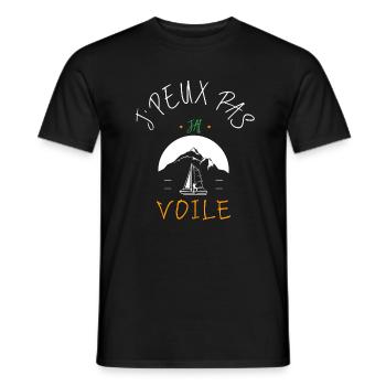 J'peux pas j'ai voile vintage - T-shirt homme - noir - Devant - AI Model Male 178 light (178cm)