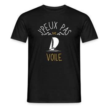 J'Peux Pas J'Ai Voile - T-shirt homme - noir - Devant - AI Model Male 178 light (178cm)