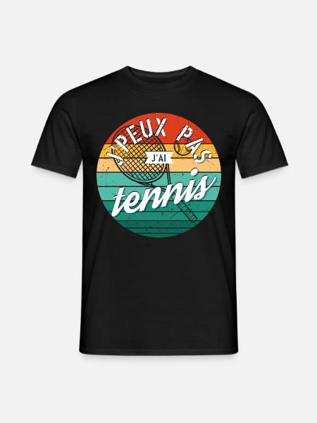 J'Peux Pas J'Ai Tennis - T-shirt homme - noir