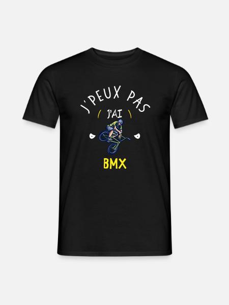 Je peux pas j'ai bmx - T-shirt homme - noir